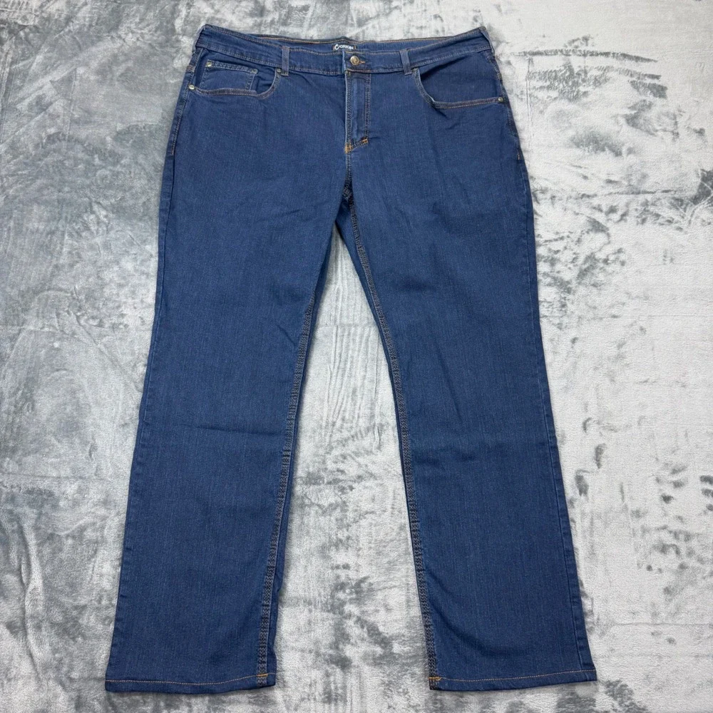 Origin Delta 68 Performance Denim Jeans Mens 42x32 Legit Fit Blue‎ Made in USA